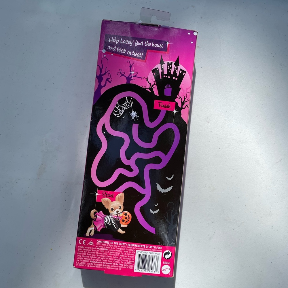 New Mattel 2012 Barbie Doll Sweetheart Halloween Target Exclusive Skeleton Rare - Picture 3 of 8